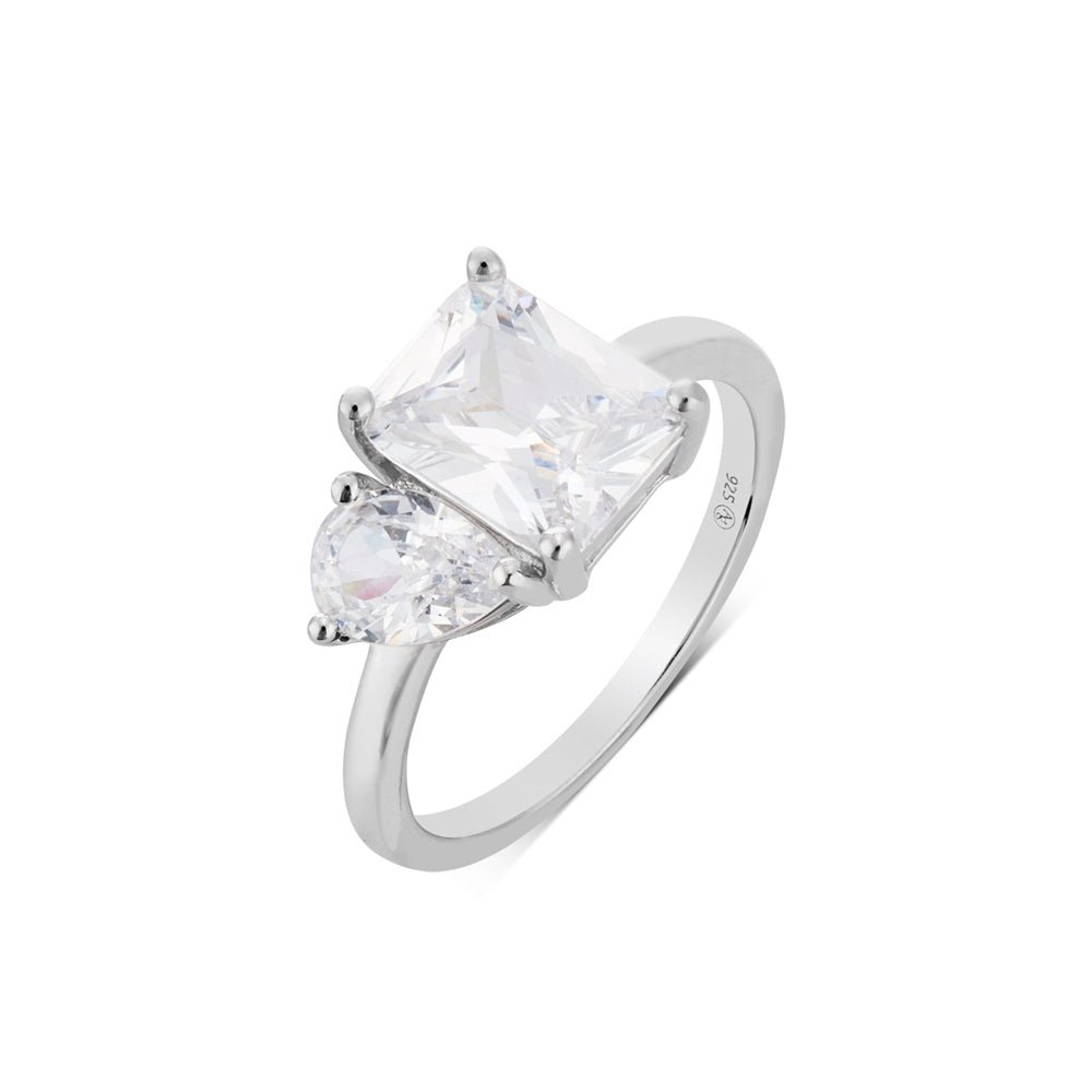 Argento Silver Toi Et Moi Ring