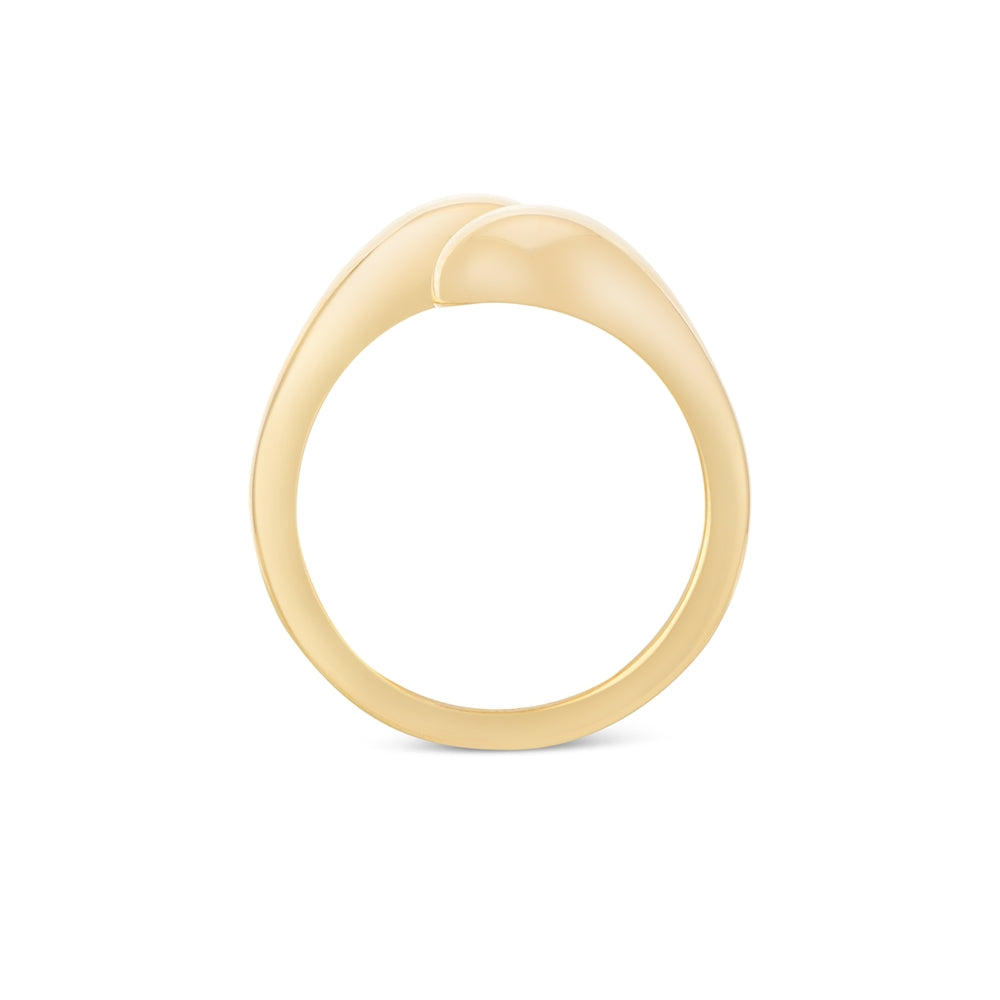 August Woods Gold Chunky Teardrop Ring