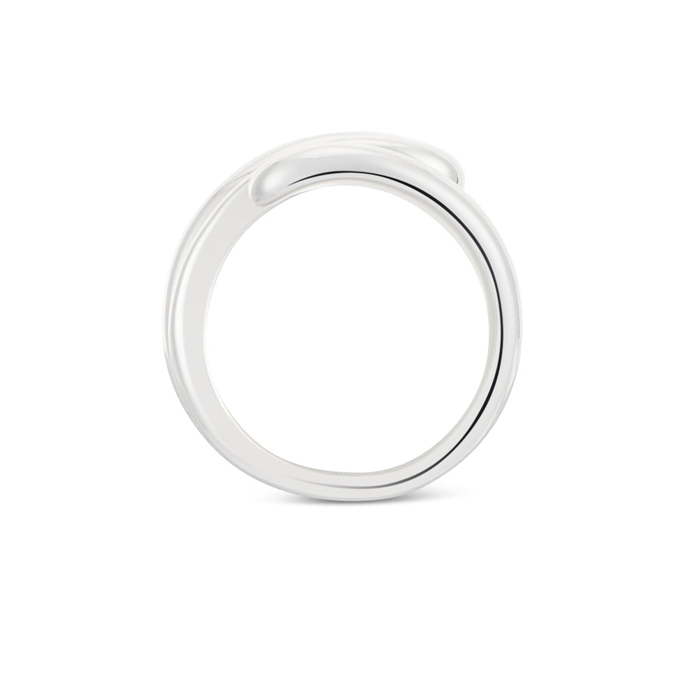 August Woods Silver Twisted Open Ring