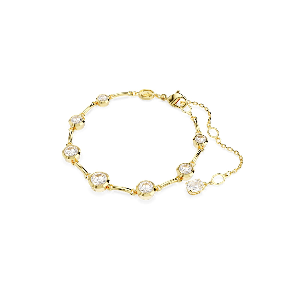 Swarovski Imber Gold Tone Mixed Round Cuts Bracelet
