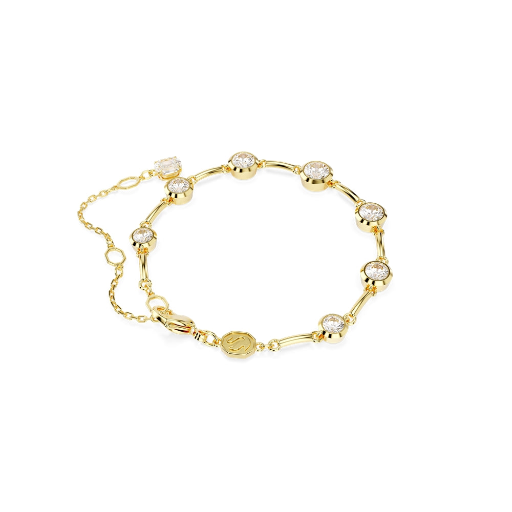 Swarovski Imber Gold Tone Mixed Round Cuts Bracelet