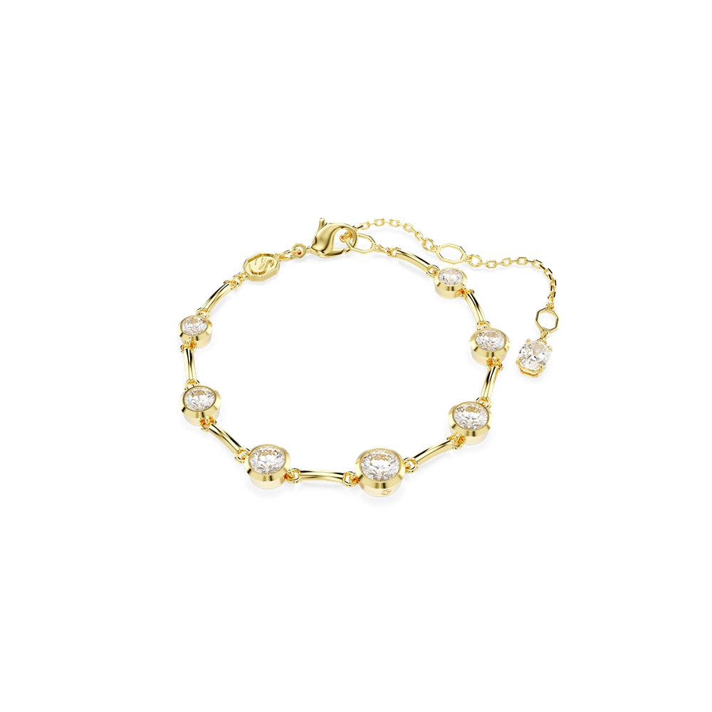 Swarovski Imber Gold Tone Mixed Round Cuts Bracelet