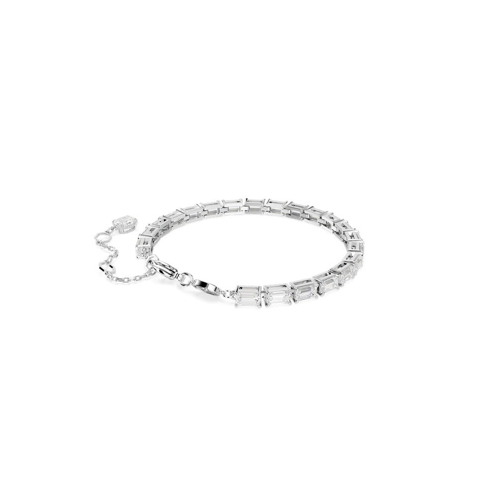 Swarovski Matrix Rhodium Plated Baguette Bracelet