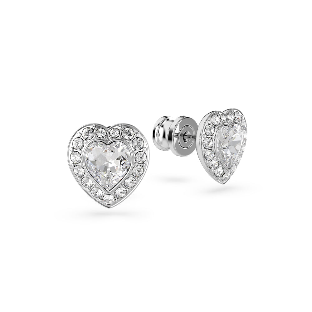 Swarovski Ariana Grande x Swarovski Rhodium Plated Heart Earrings