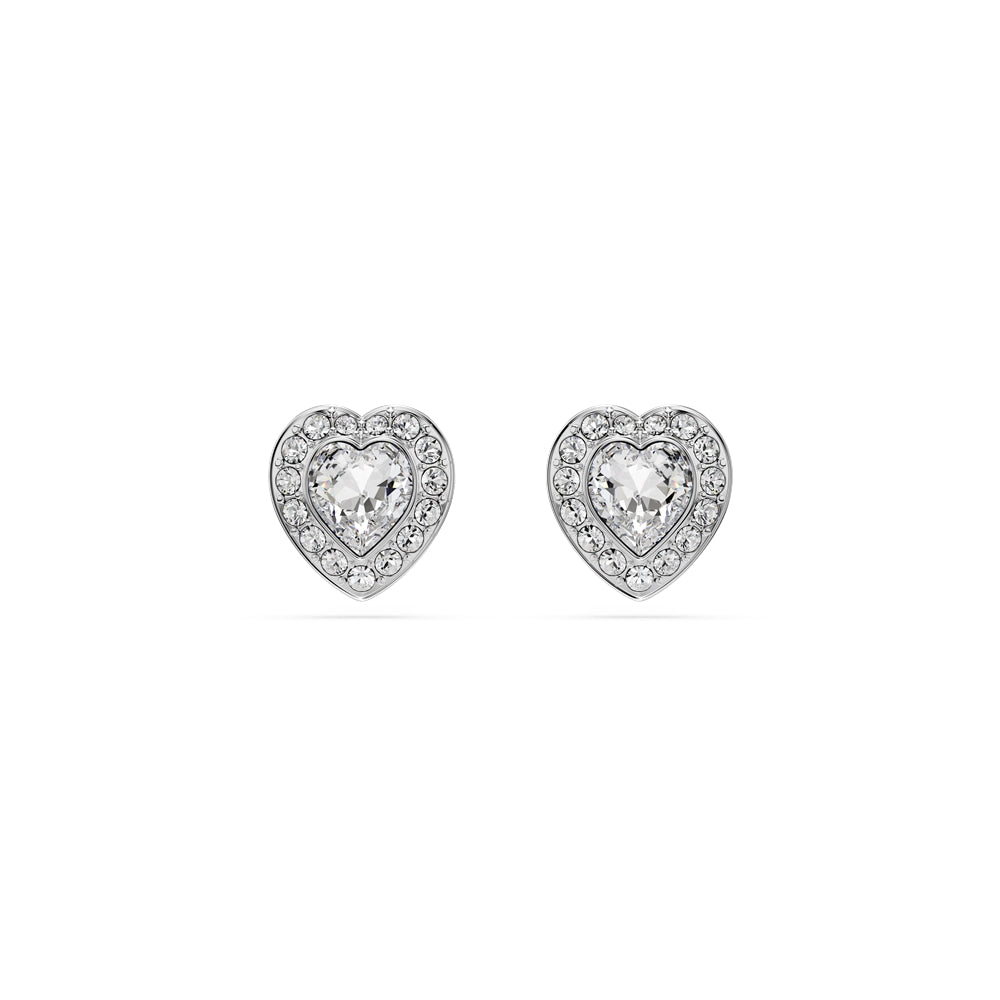 Swarovski Ariana Grande x Swarovski Rhodium Plated Heart Earrings