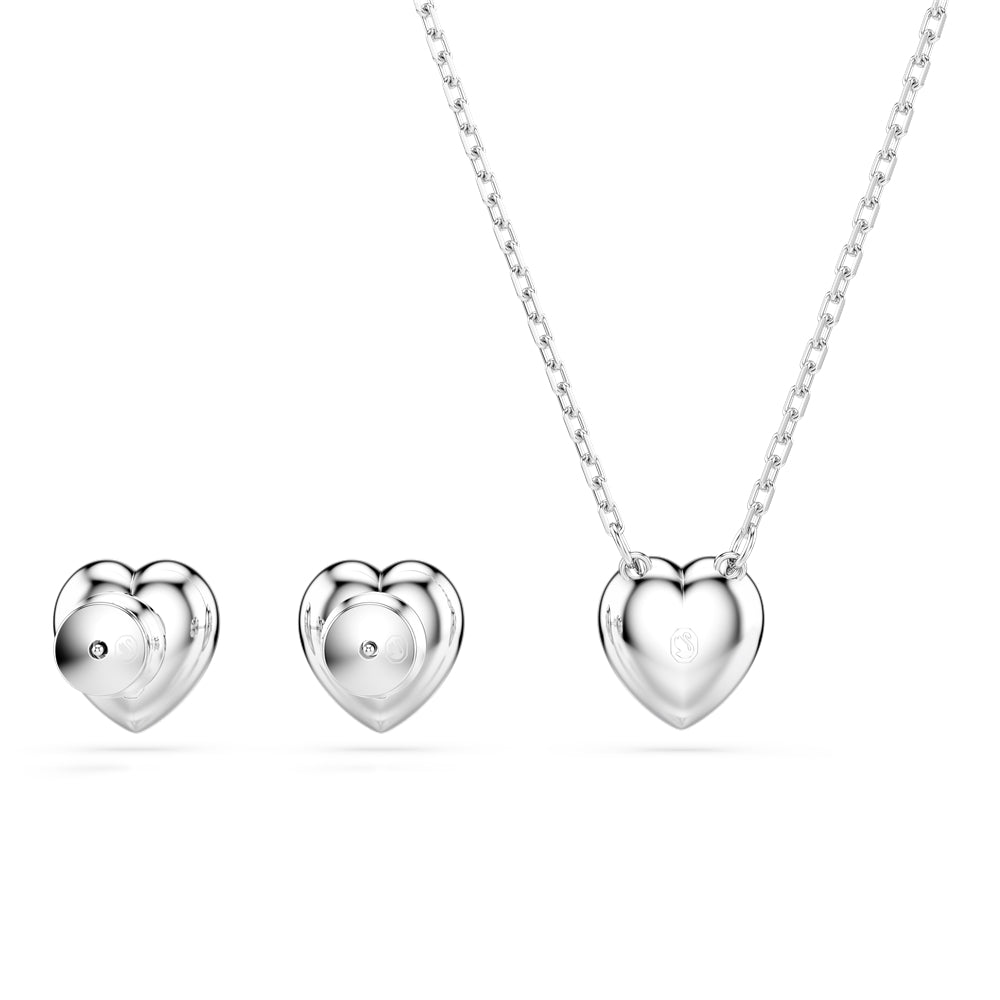 Swarovski Ariana Grande x Swarovski Rhodium Plated Heart Set