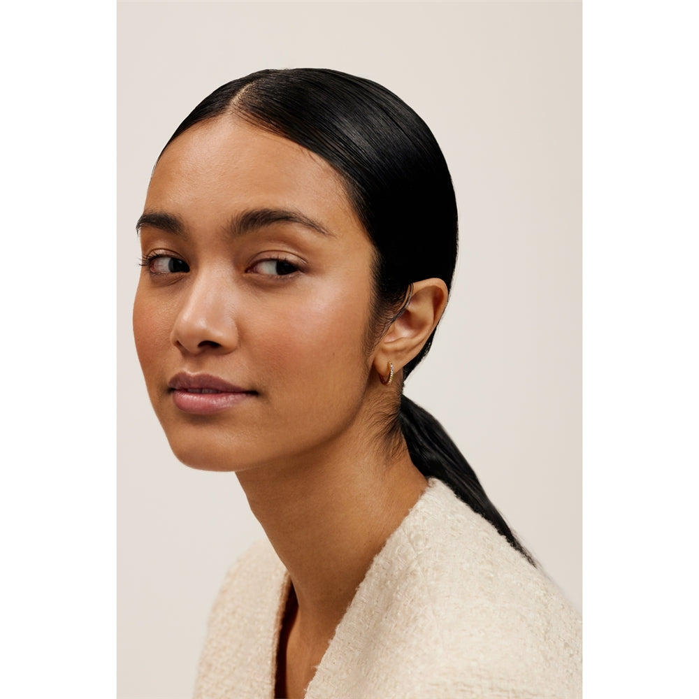 Ted Baker Gold Heplie Pastel Crystal 14mm Hoops