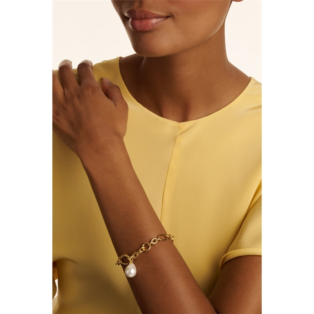 Ted Baker Gold Tiana Twisted Pearl Bracelet