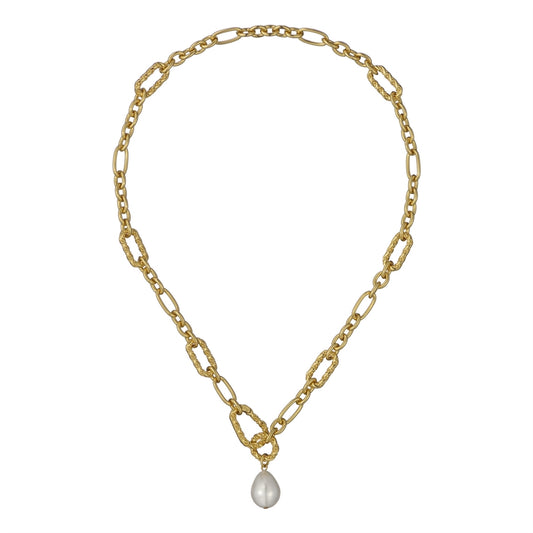 Ted Baker Gold Timora Twisted Pearl Statement Necklace