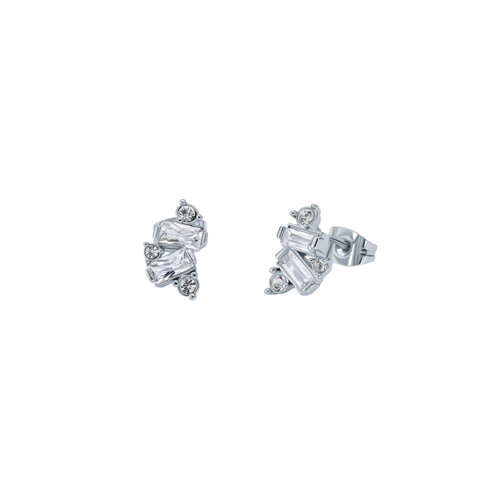 Ted Baker Silver Clarice Crystal Cluster Studs