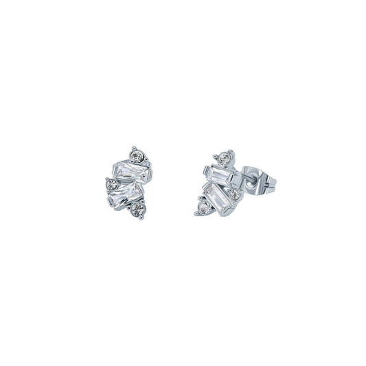 Ted Baker Silver Clarice Crystal Cluster Studs