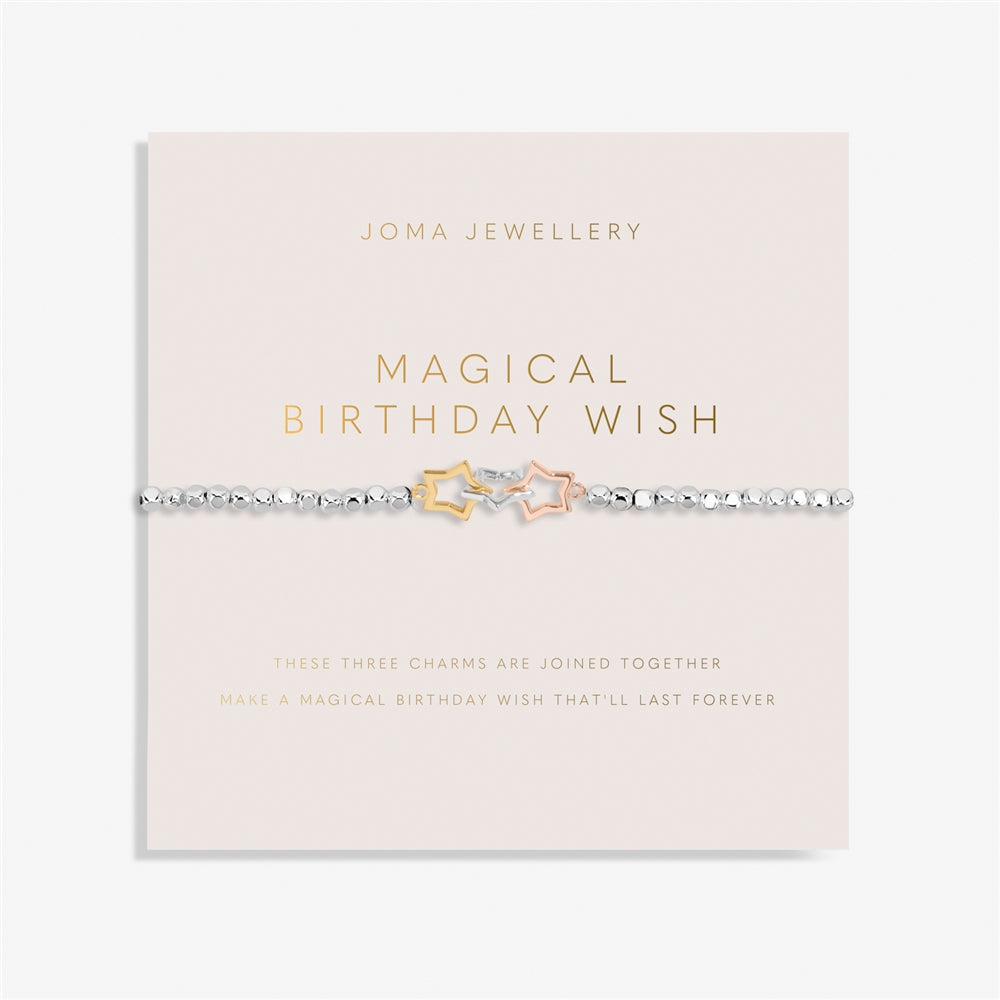 Joma 3 Tone Magical Birthday Wish Bracelet