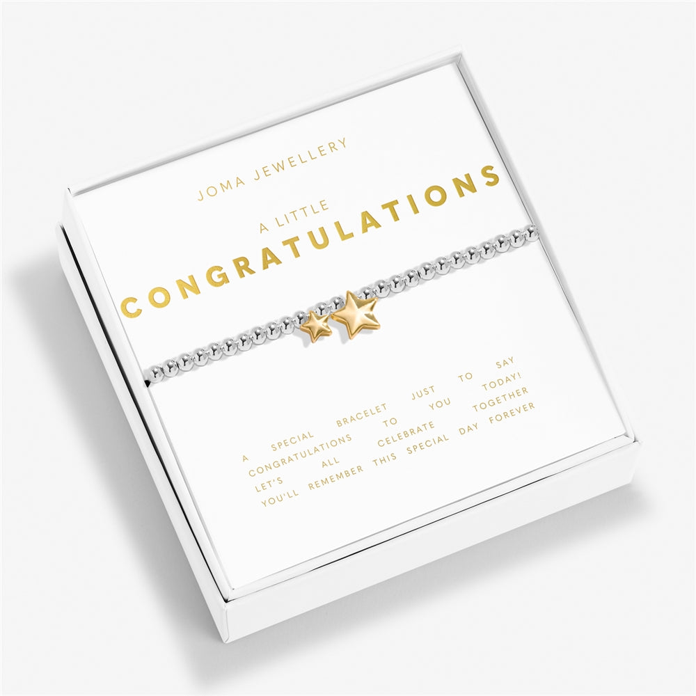 Joma Boxed Gold Mix Congratulations Bracelet