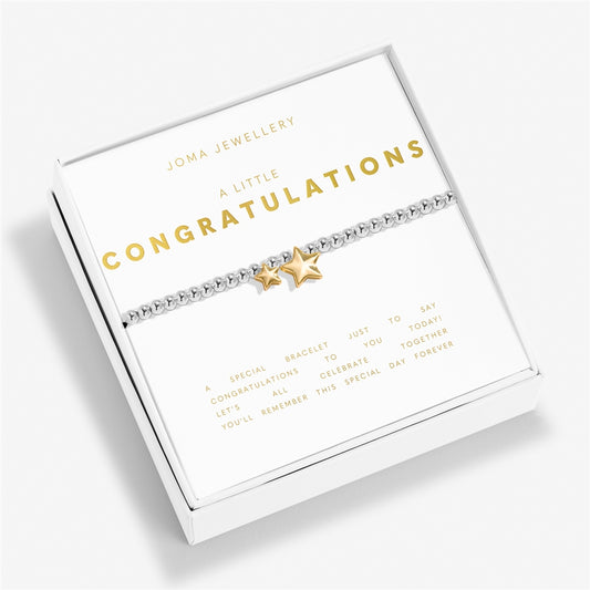 Joma Boxed Gold Mix Congratulations Bracelet