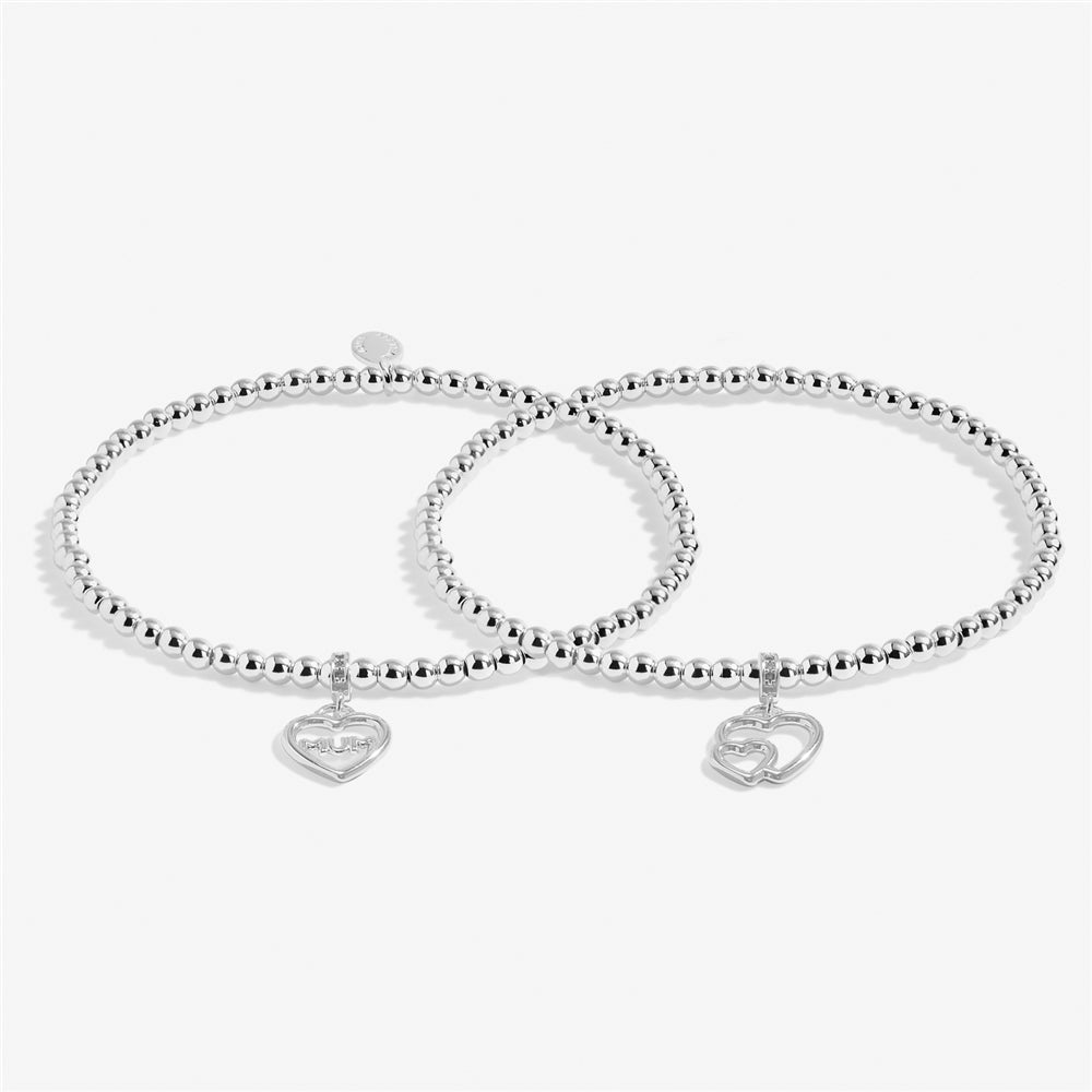 Joma Boxed Infinity Wonderful Mum Hearts Set of 2 Bracelets