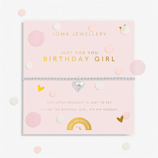 Joma Confetti Birthday Girl Heart Kids Bracelet