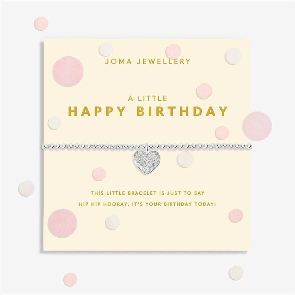 Joma Confetti Happy Birthday Heart Bracelet