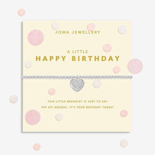 Joma Confetti Happy Birthday Heart Bracelet