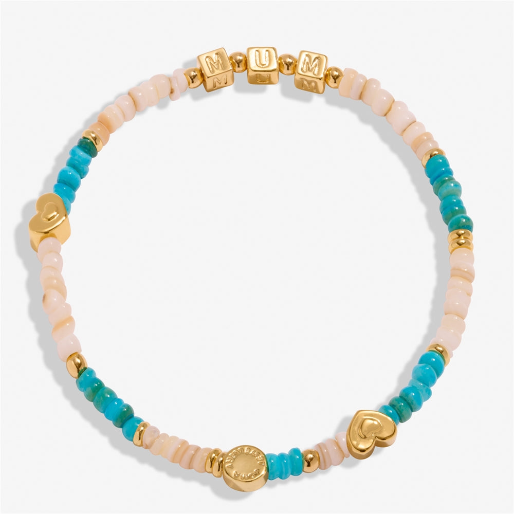Joma Gold Blue Cubes Boy Mum Bracelet