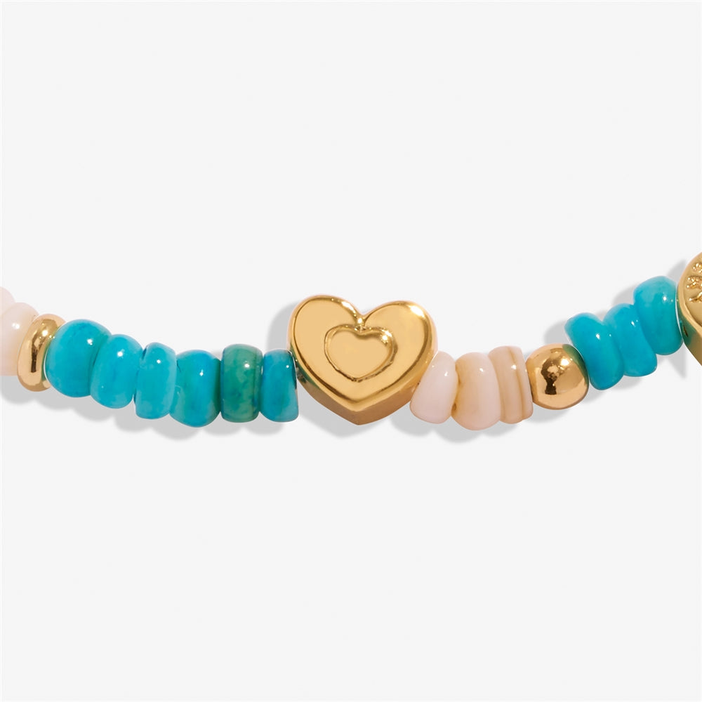 Joma Gold Blue Cubes Boy Mum Bracelet