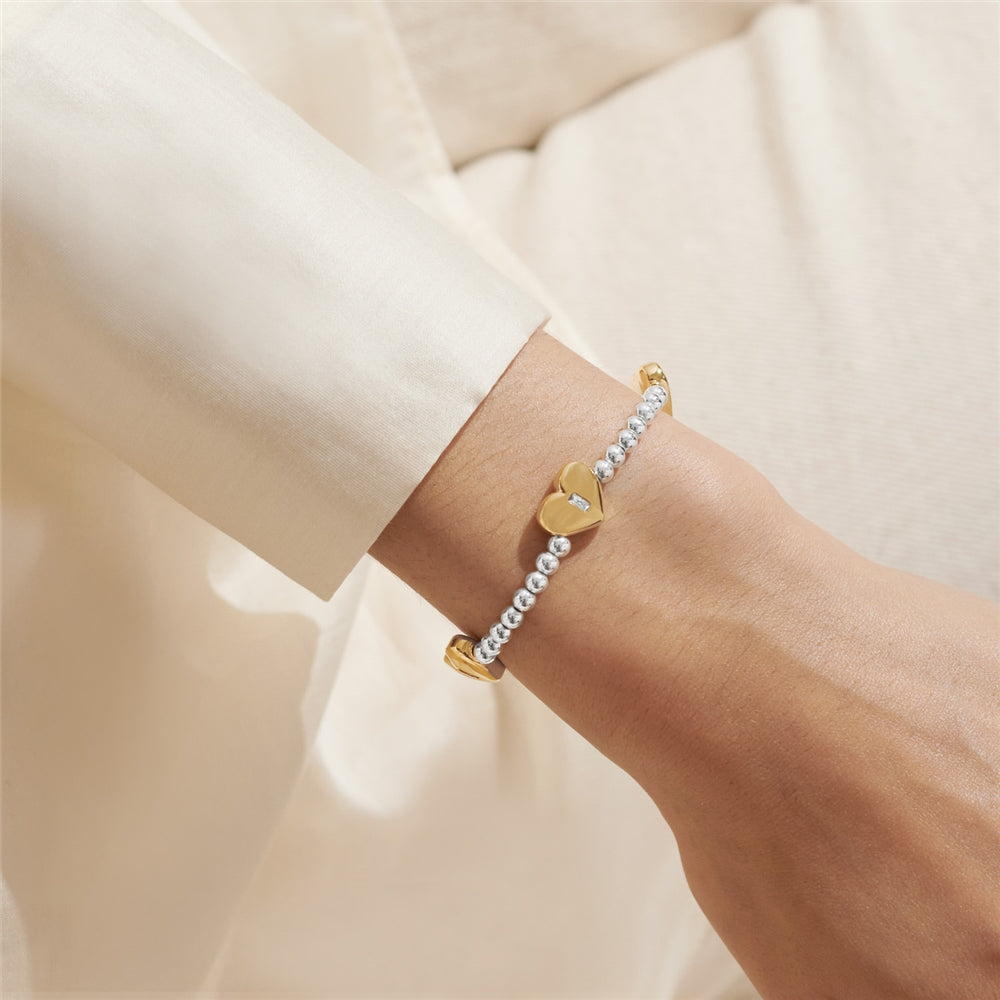 Joma Gold Mix Triple Heart Bracelet