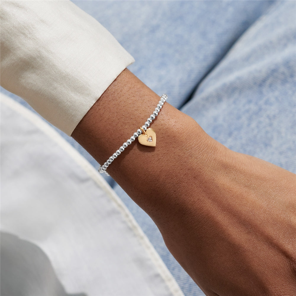 Joma Gold Mix Love You With All My Heart Bracelet