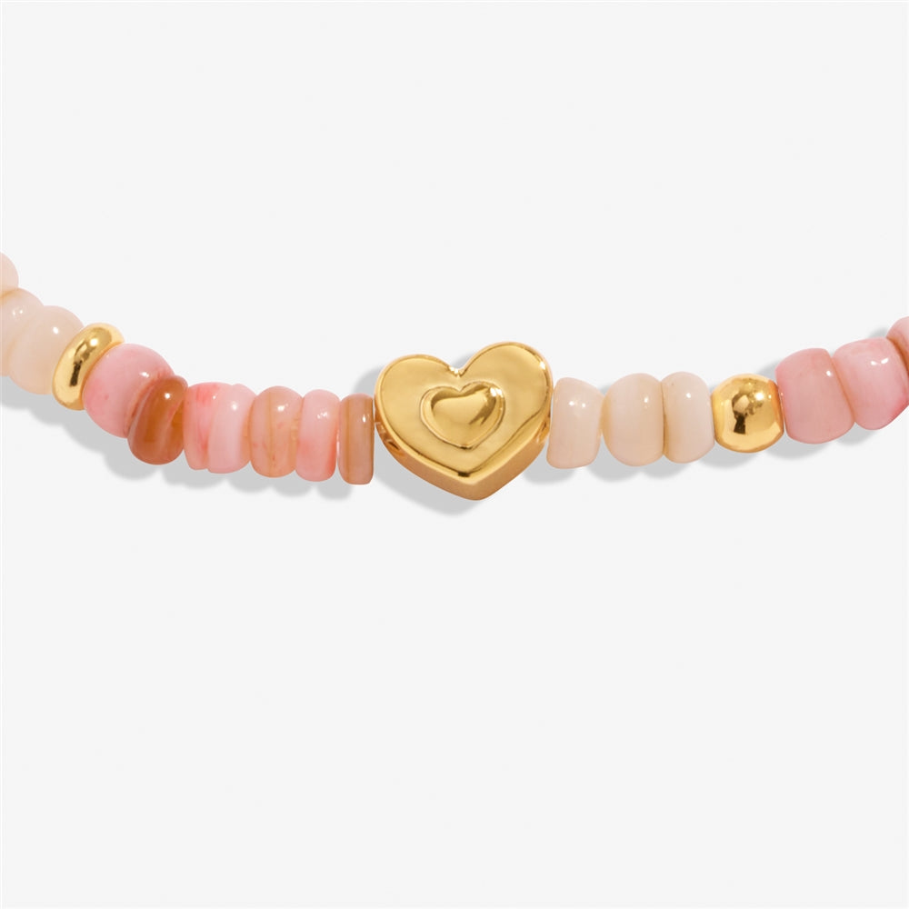 Joma Gold Pink Cubes Girl Mum Bracelet