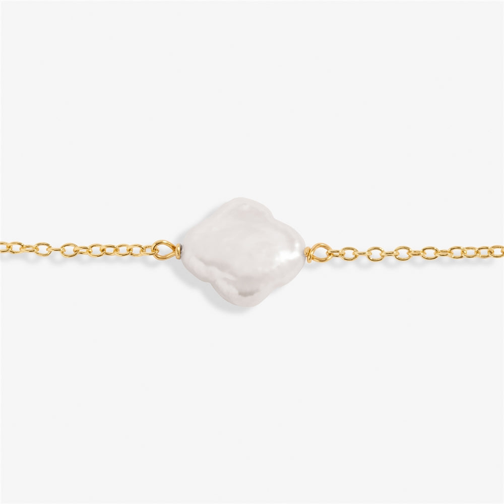 Joma Gold Pearl Clover Anklet