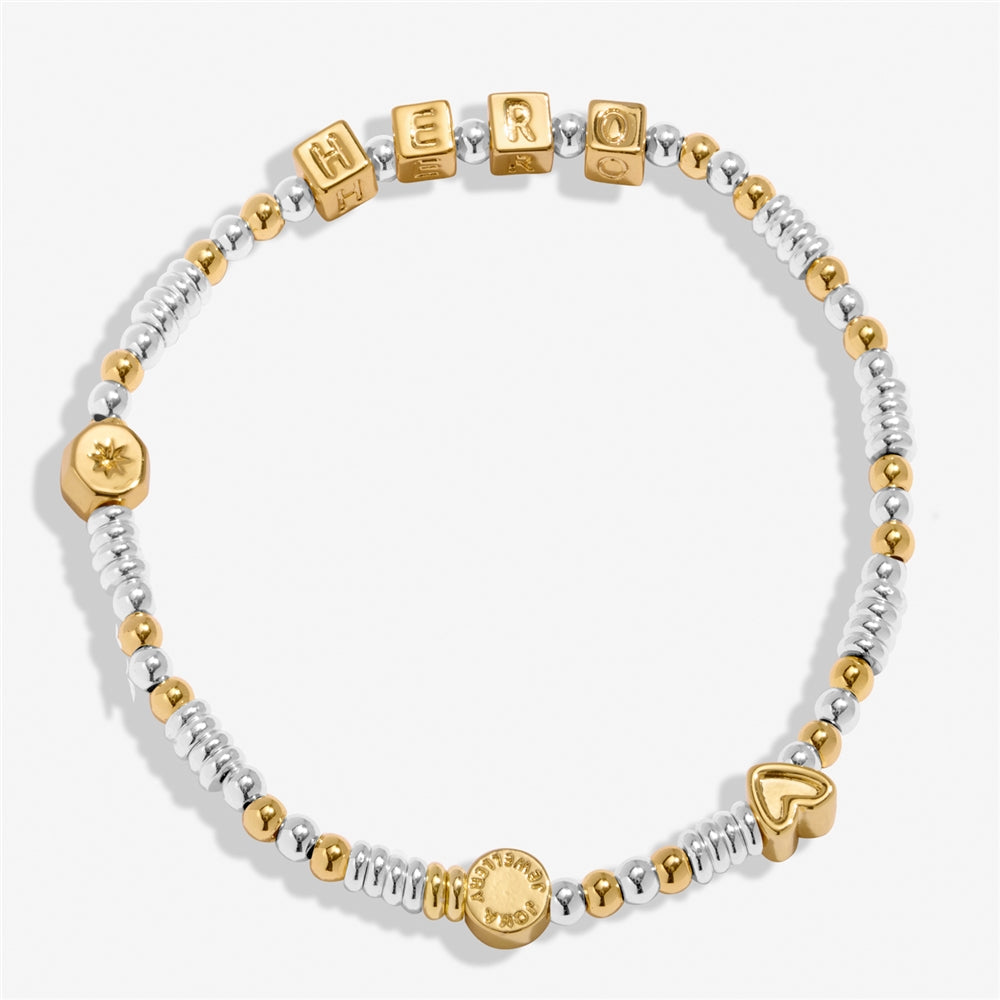 Joma Gold White Cubes My Hero Bracelet