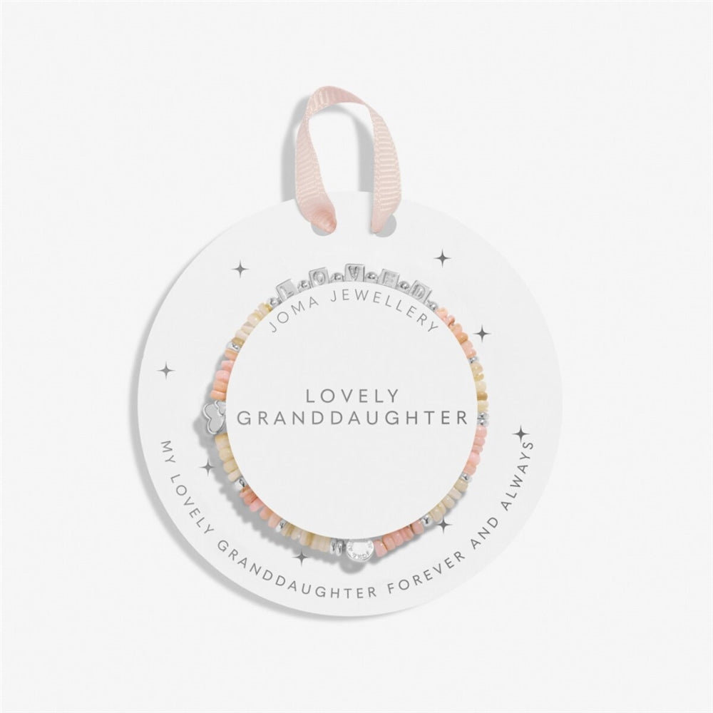 Joma Pink Cubes Lovely Granddaughter Kids Bracelet