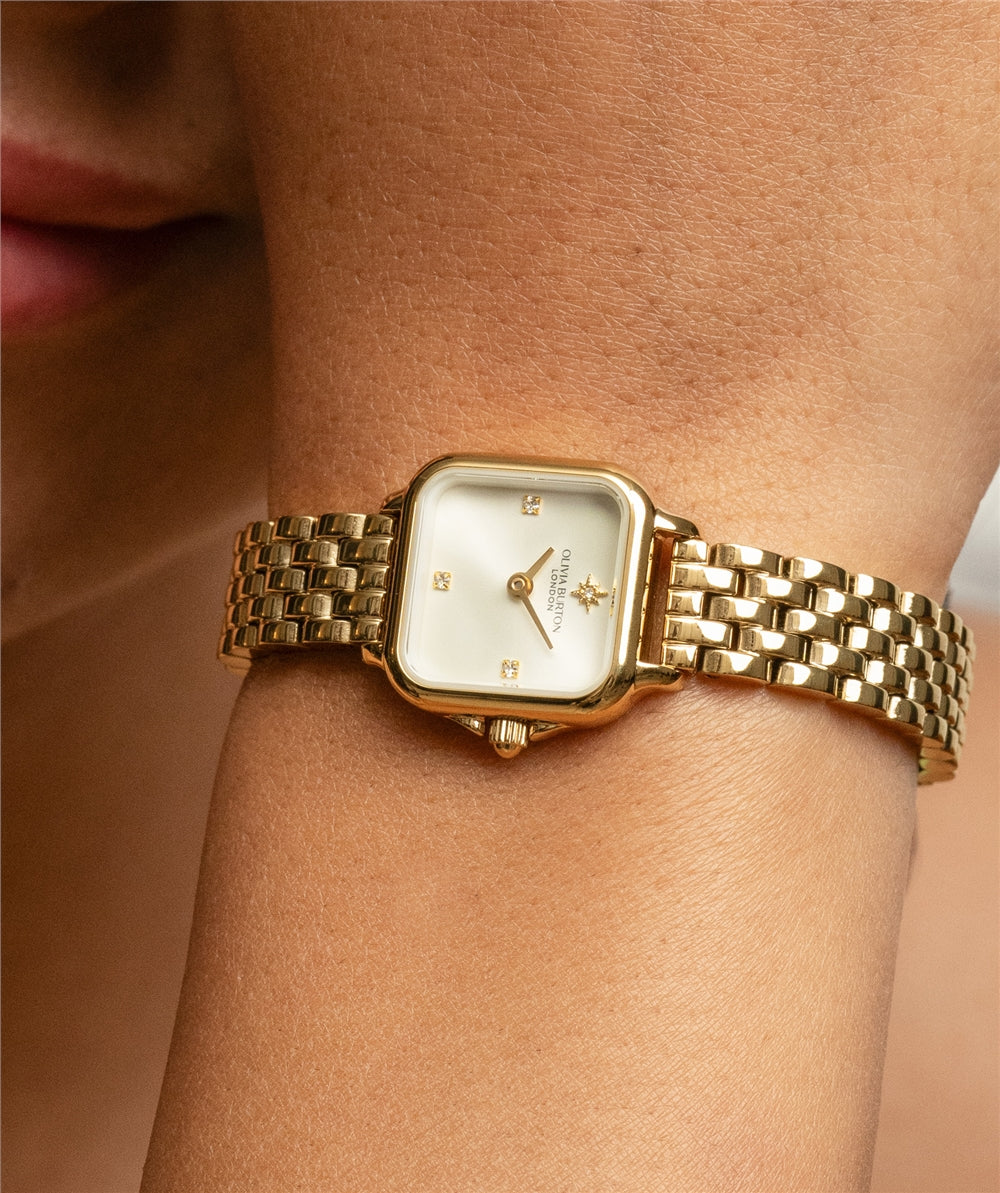 Olivia Burton Gold Grosvenor Mini Watch