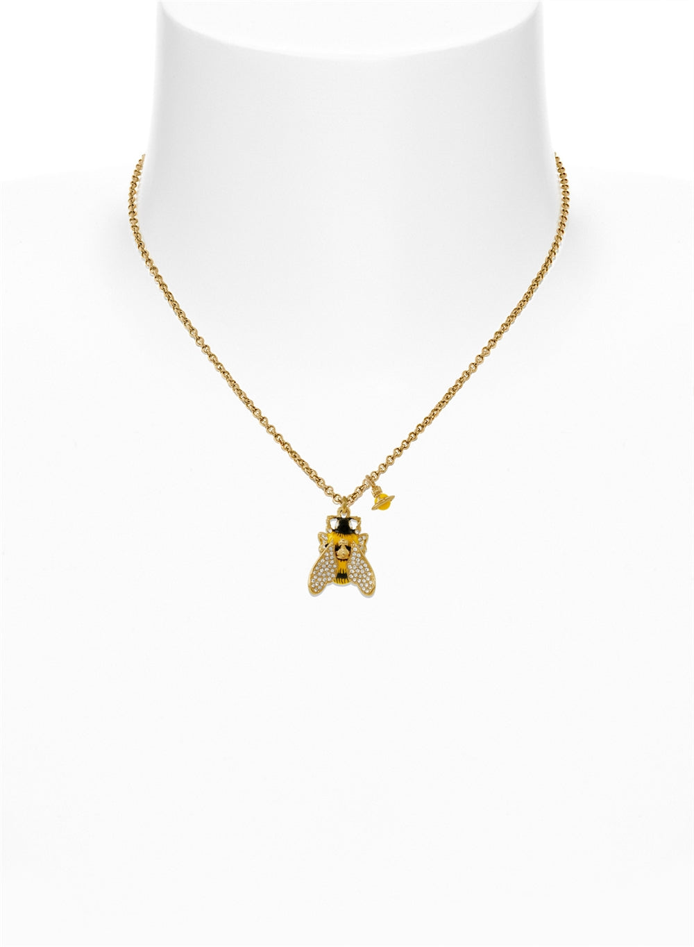 Vivienne Westwood Gold Bumble Bee Statement Necklace