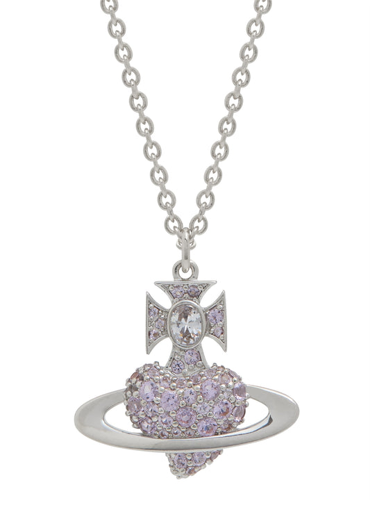 Vivienne Westwood Silver Agnatha Lilac Bas Relief Necklace