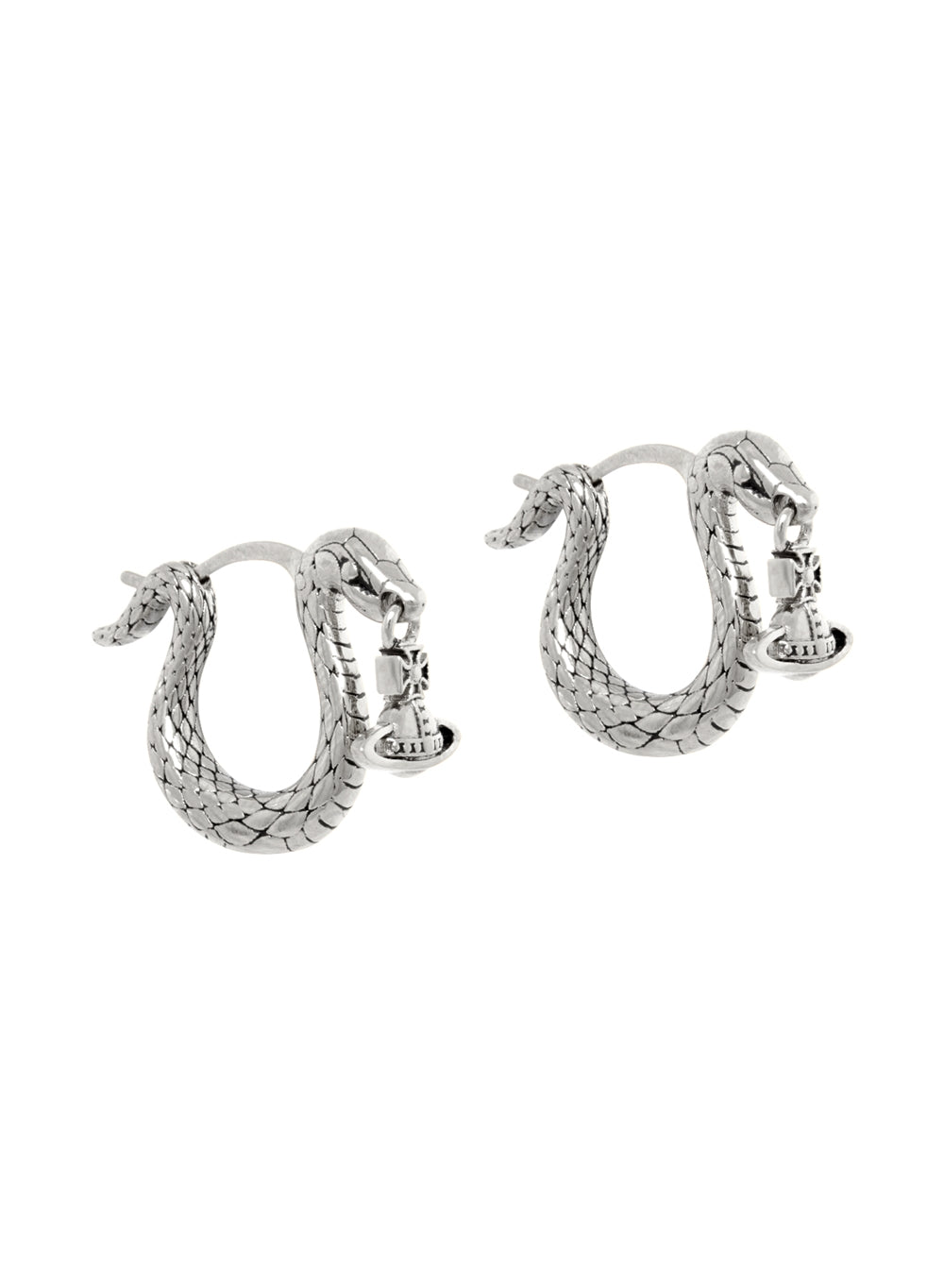 Vivienne Westwood Silver Albane Snake Huggies