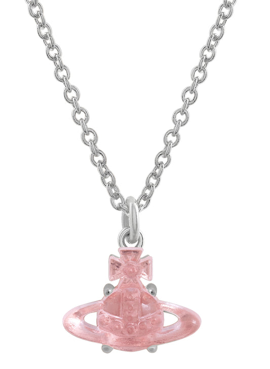 Vivienne Westwood Silver Tammy Pink Crystal Necklace