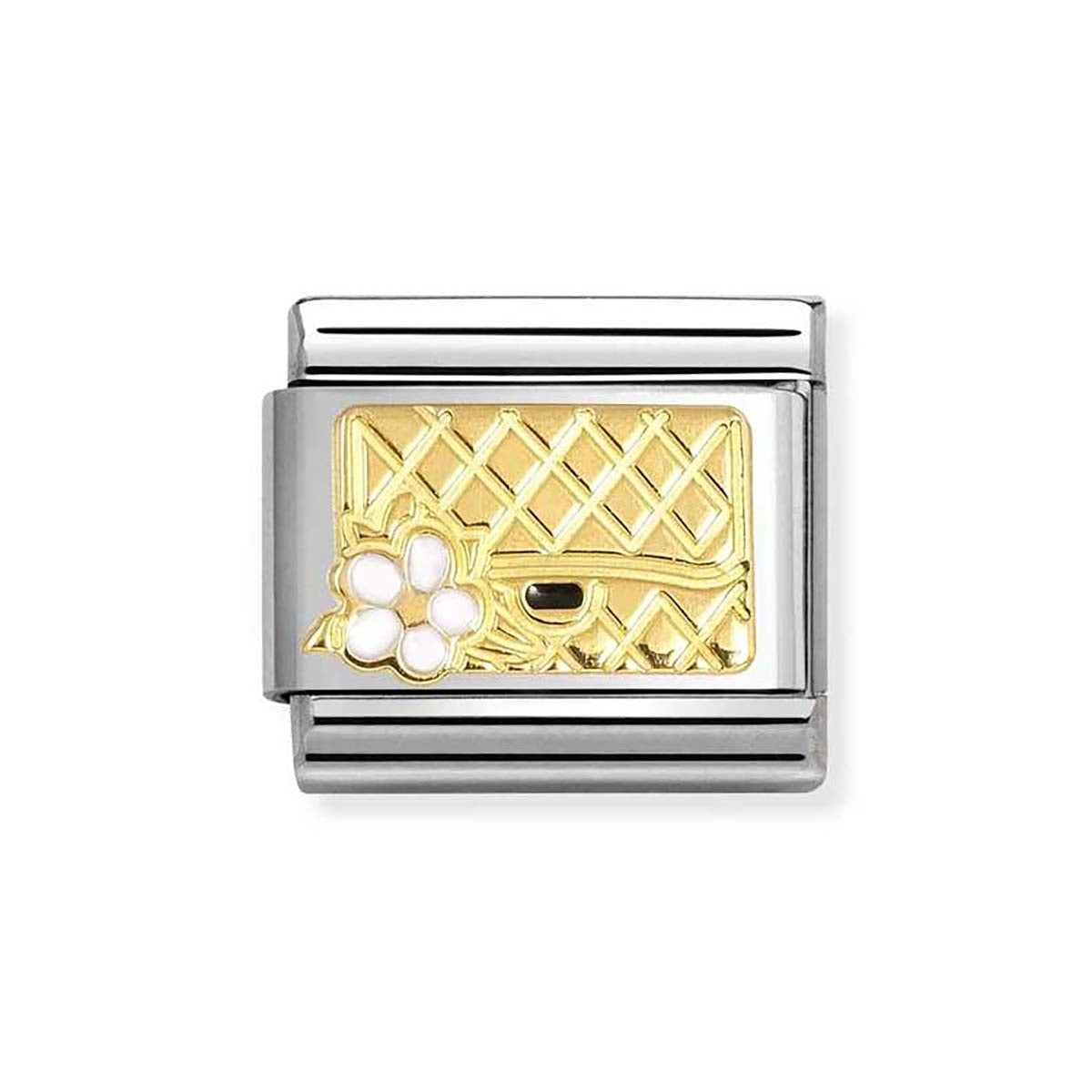 Nomination Gold Bag With Flower Charm