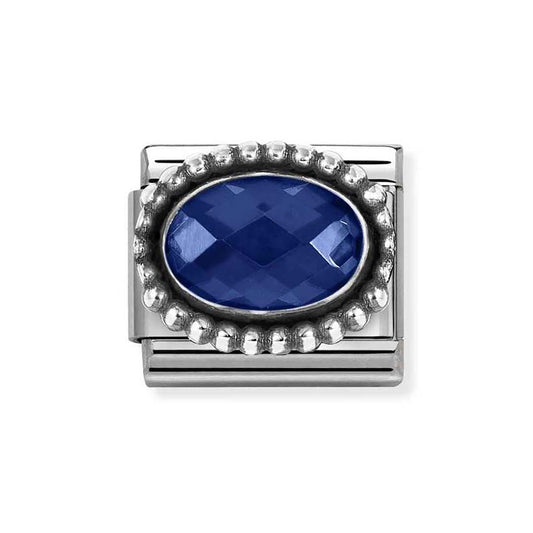 Nomination Deep Blue Faceted Stone Charm