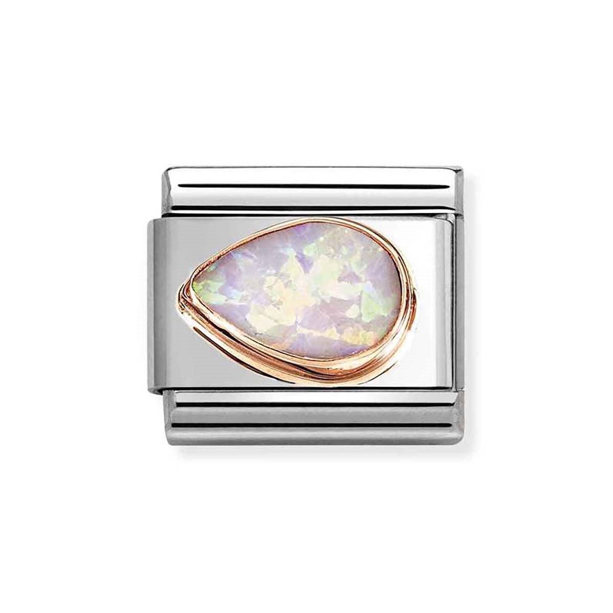 Nomination Drop Left Pink Opal Charm