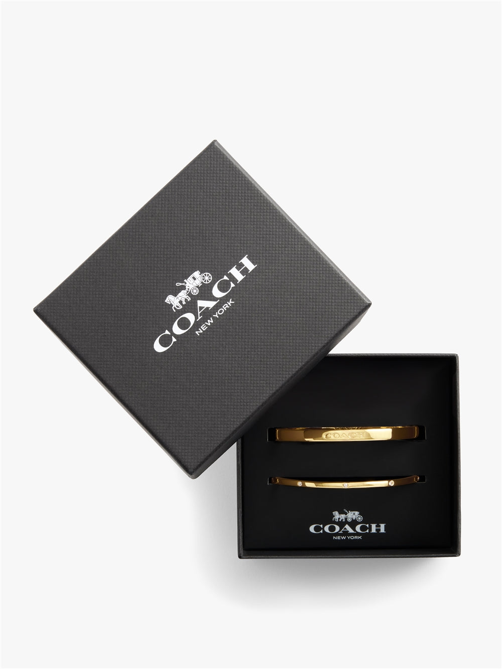 Coach Gold Boxed Bangles Set of Two