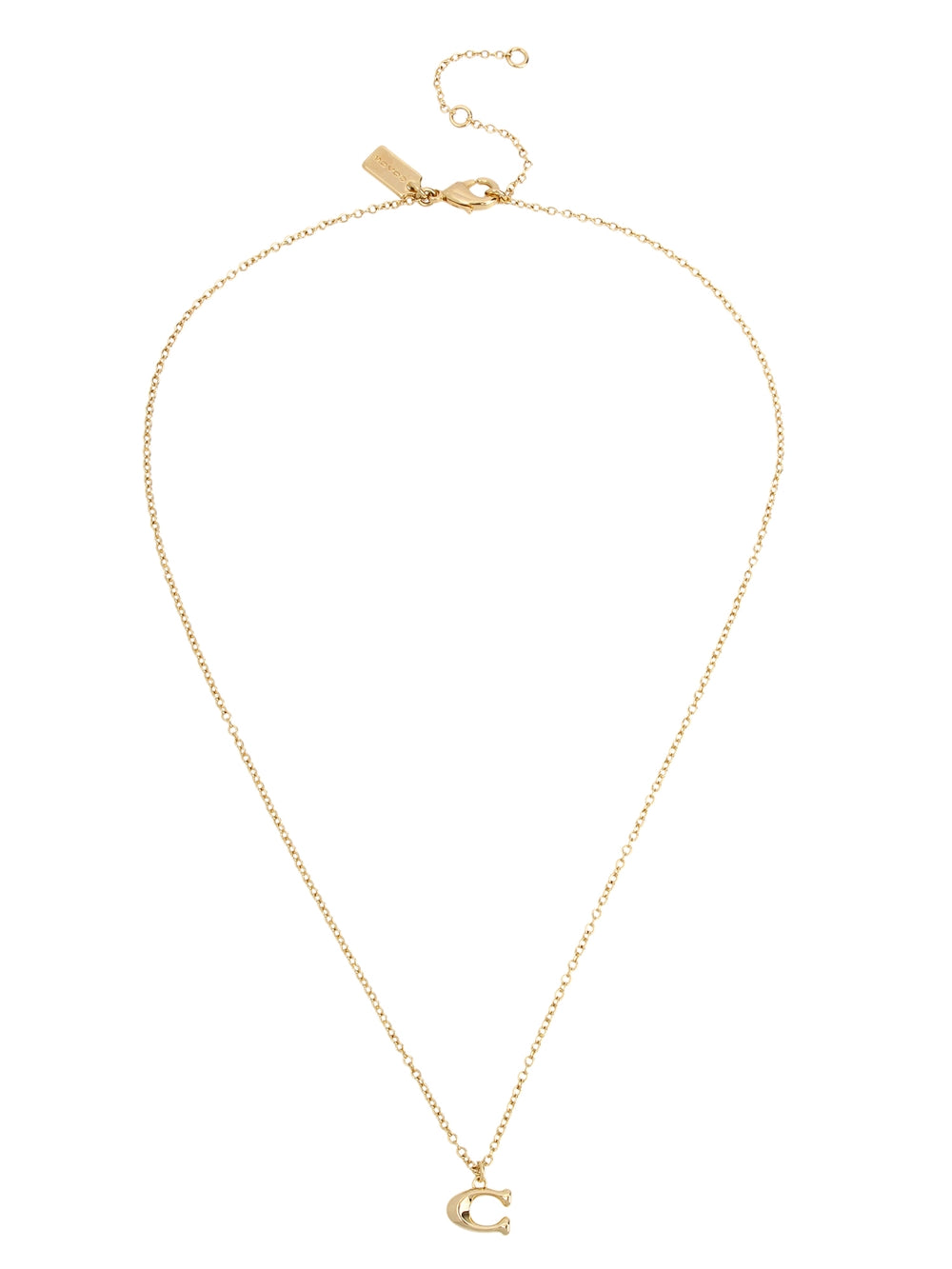 Coach Gold C Starter Necklace