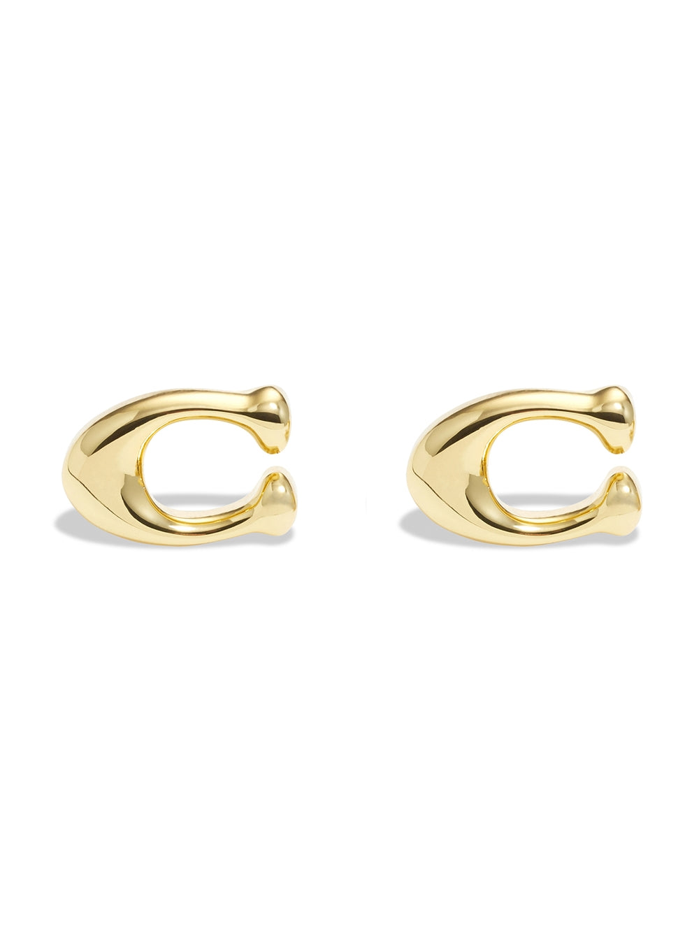 Coach Gold C Starter Stud Earrings