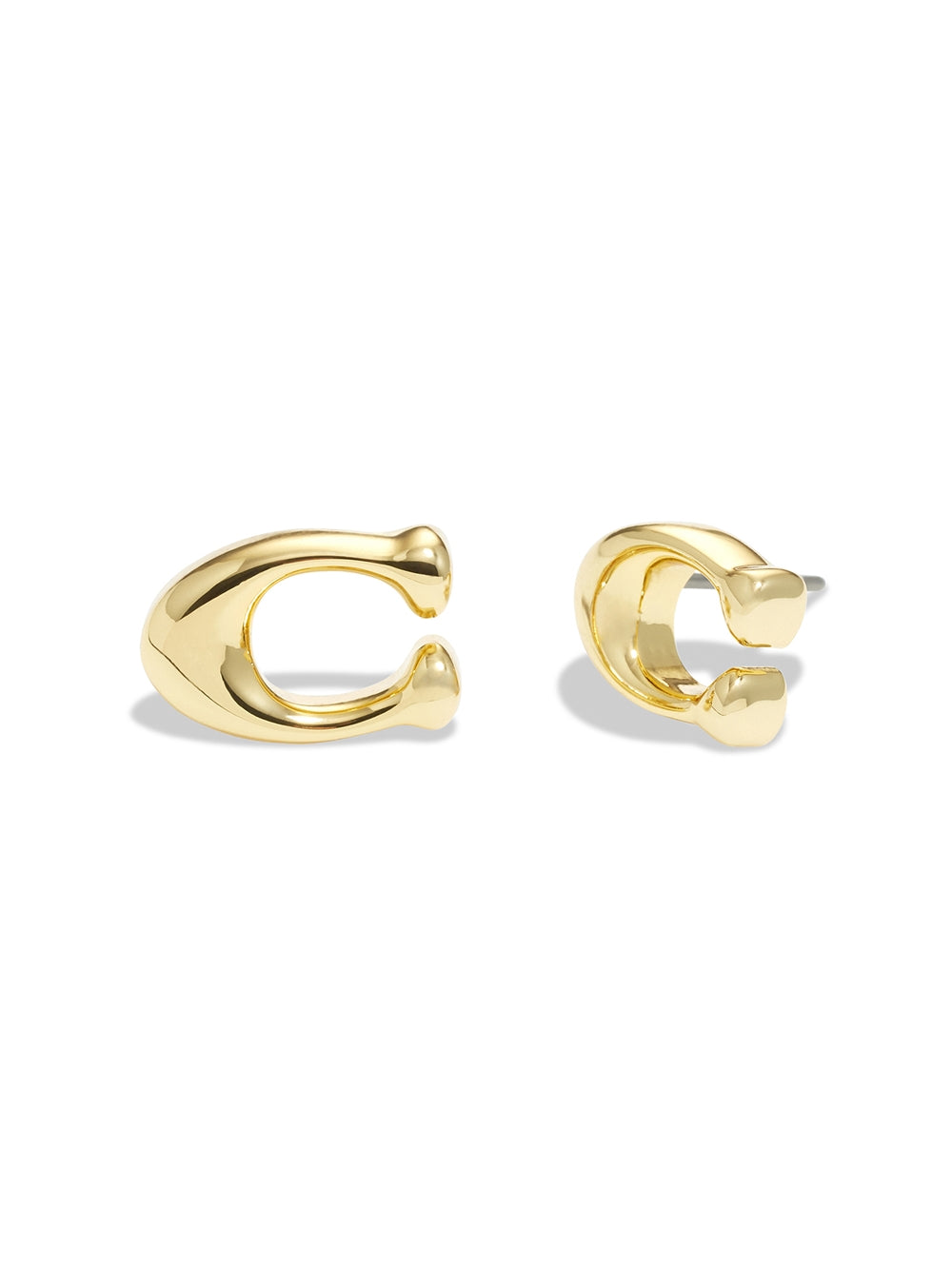 Coach Gold C Starter Stud Earrings