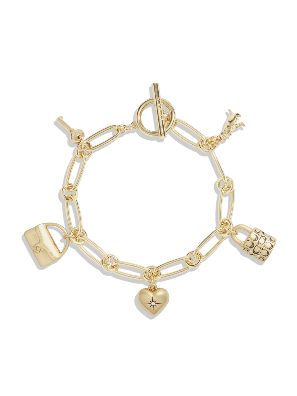 Coach Gold Handbag Charm Bracelet