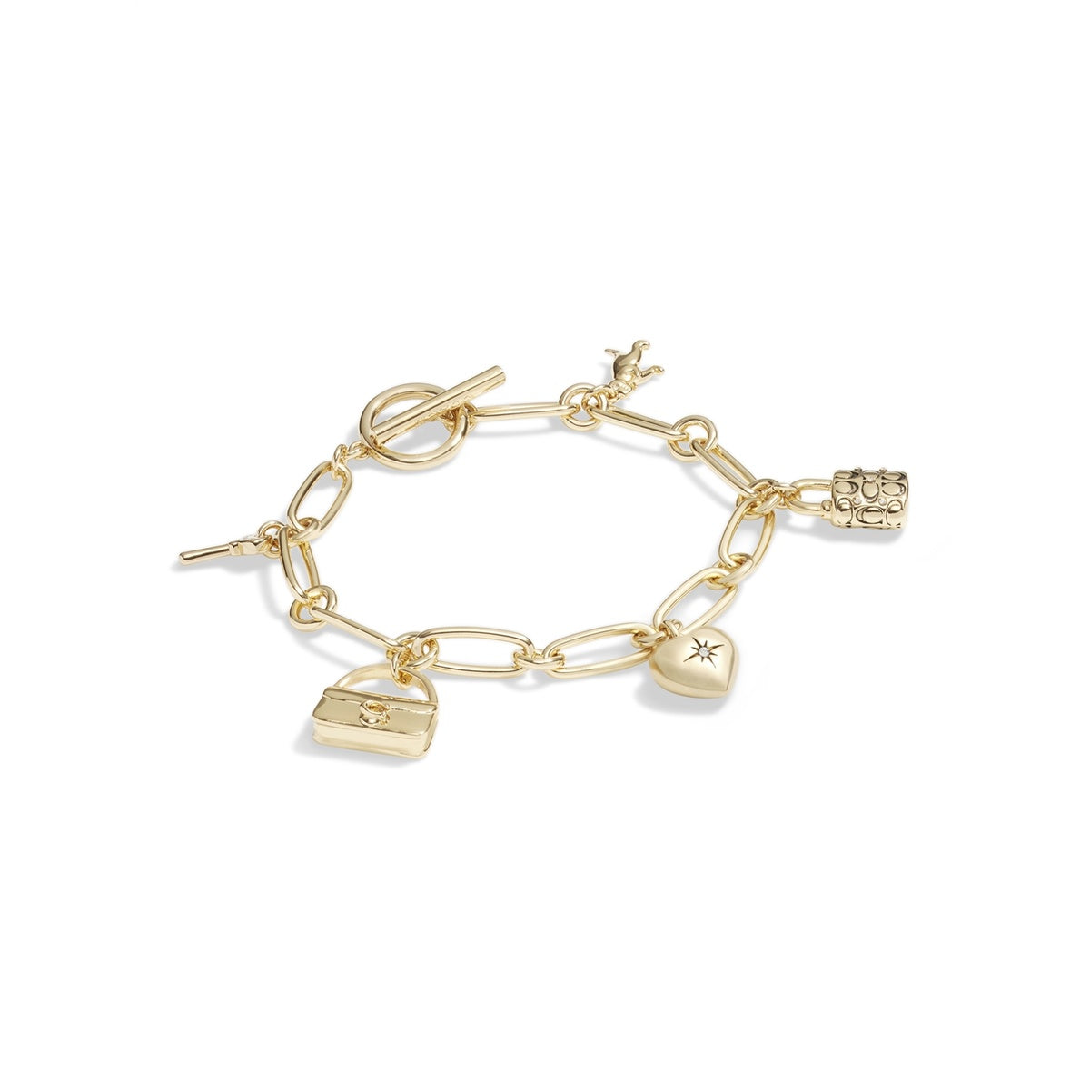 Coach Gold Handbag Charm Bracelet