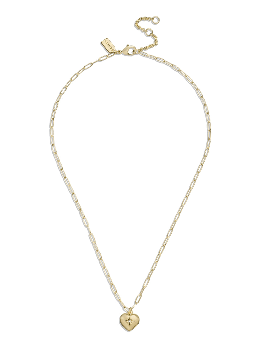 Coach Gold Heart Necklace