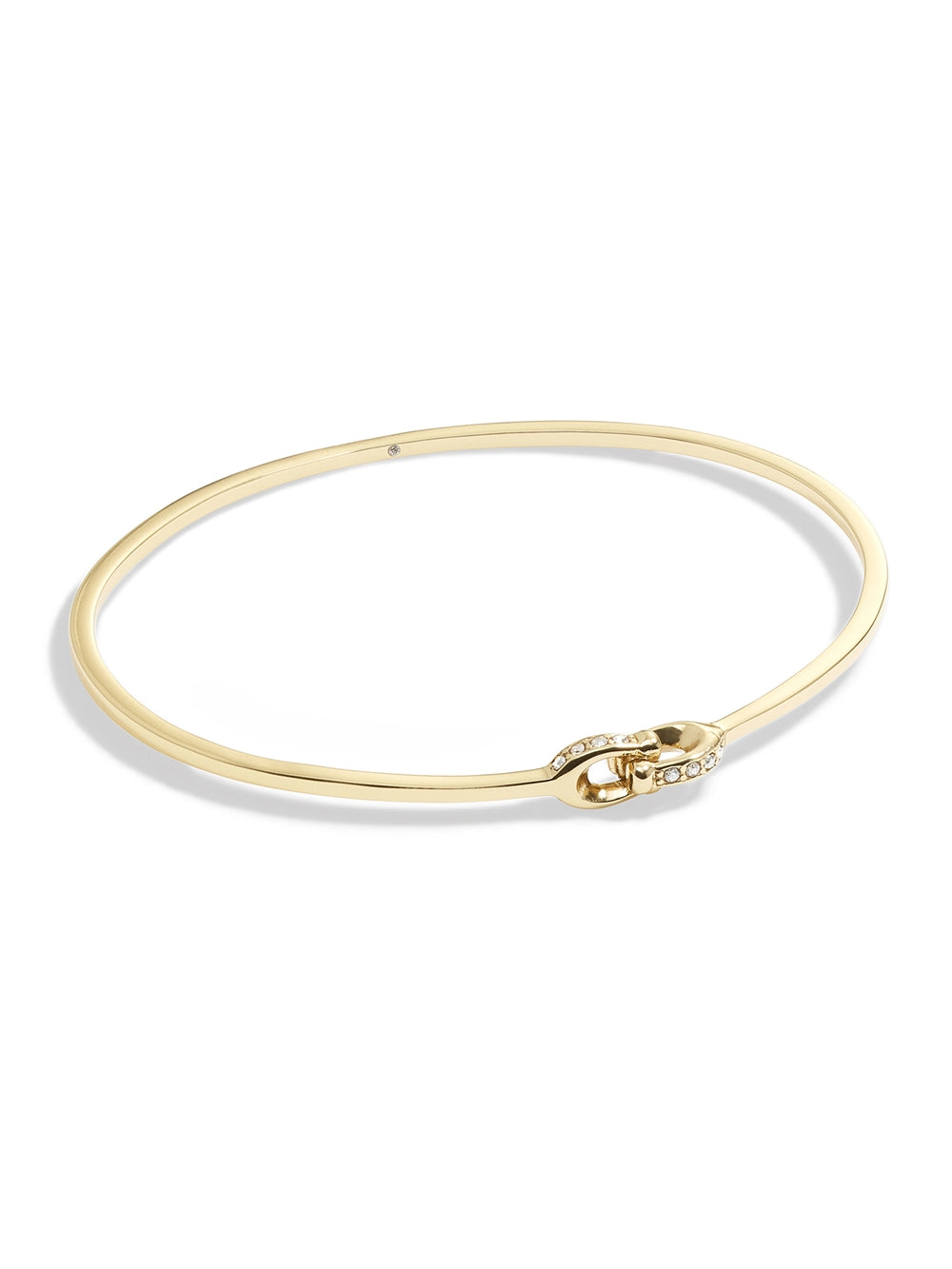 Coach Gold Interlinked Pavé C Bangle