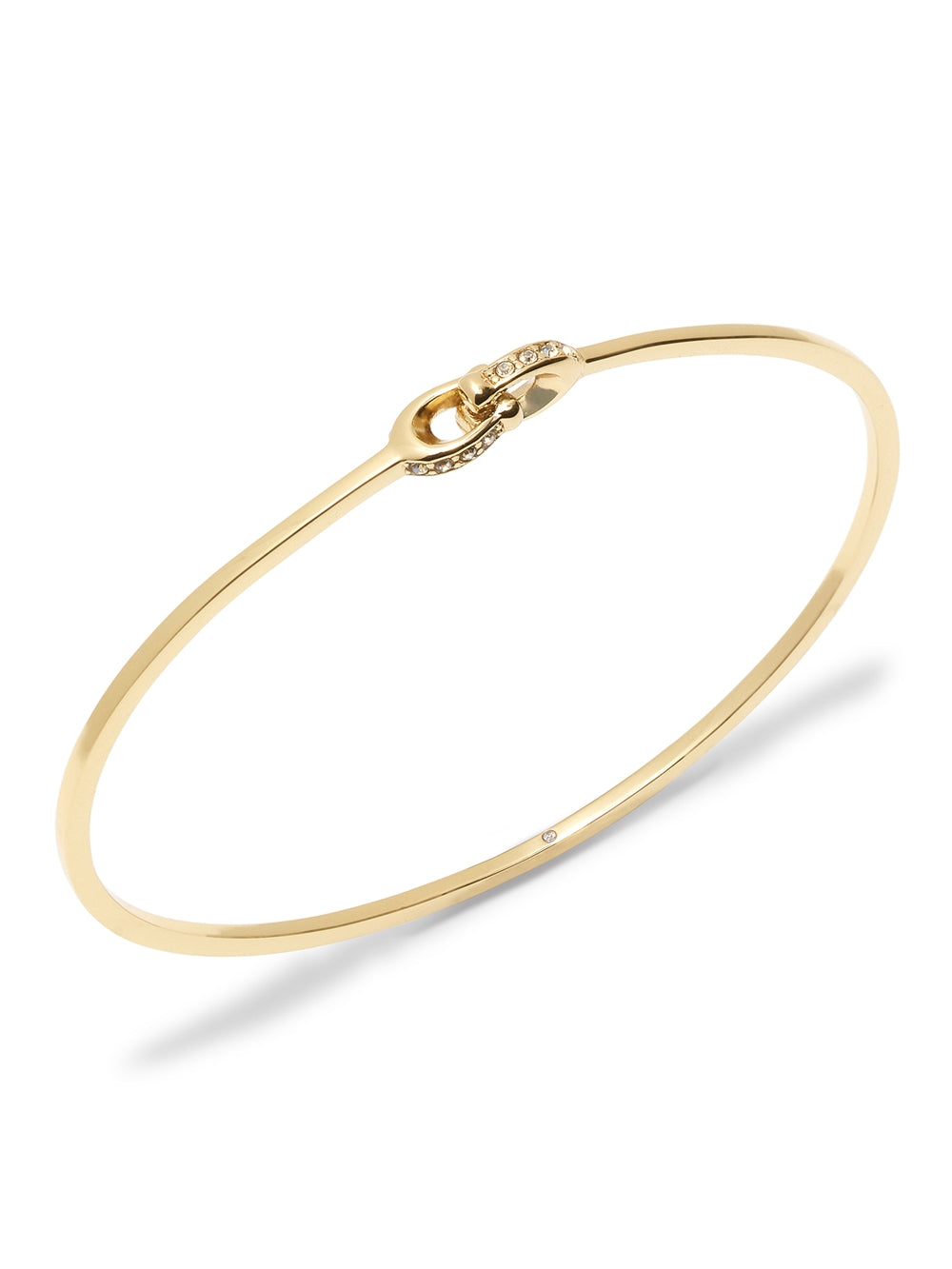 Coach Gold Interlinked Pavé C Bangle