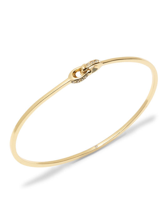 Coach Gold Interlinked Pavé C Bangle