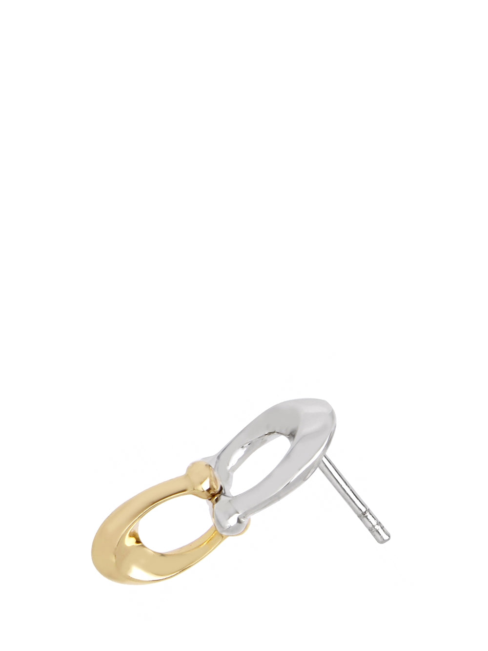 Coach Gold Mix Double C Drop Earrings