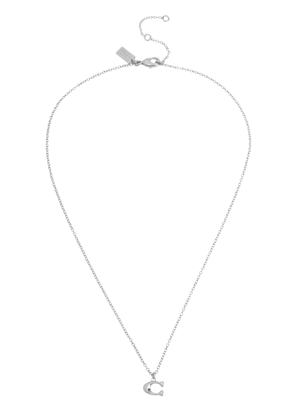 Coach Silver C Starter Necklace